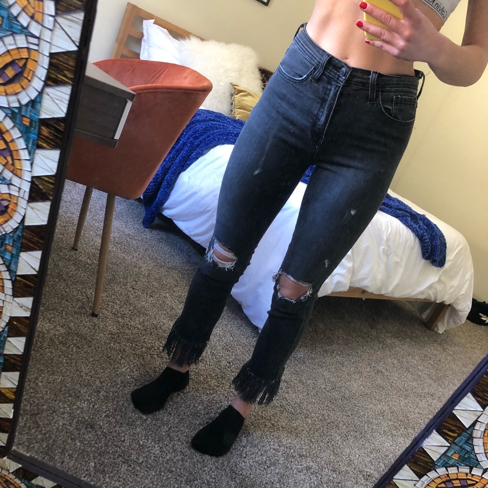 Flying monkey high waisted distressed jeans sz 27